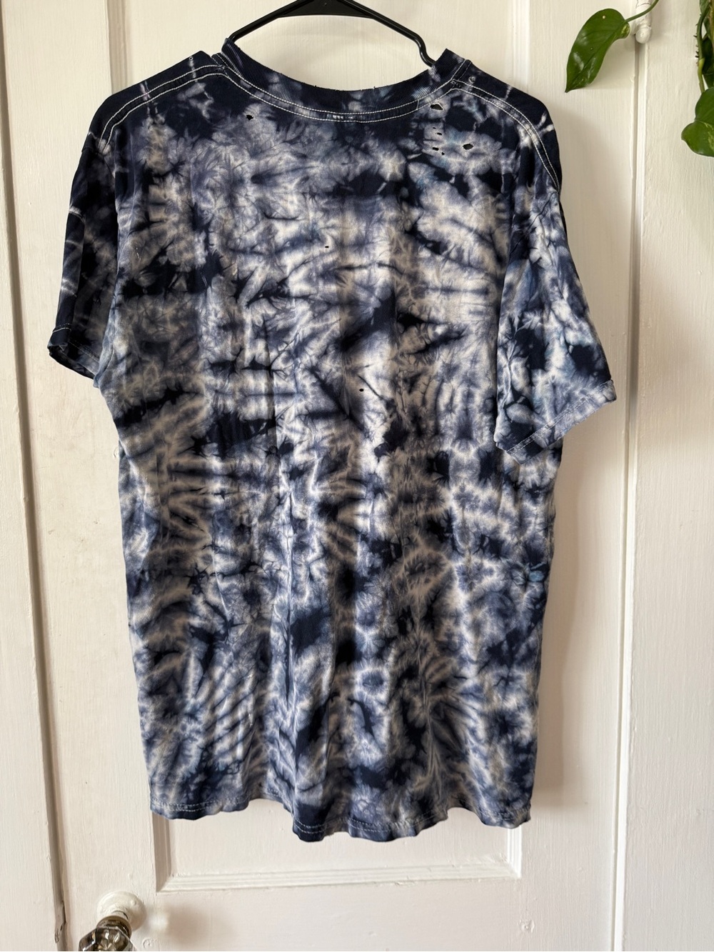 Anvil Black and White Tie-Dye Graphic Short Sleeve Tee - Picture 7 of 9